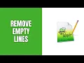 How to remove empty lines in Notepad