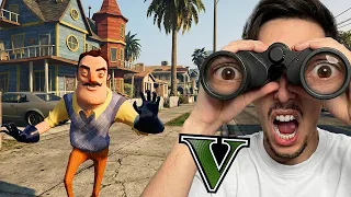 HO SCOPERTO DOVE ABITA il VICINO di HELLO NEIGHBOR su GTA V!! (fa cose losche)