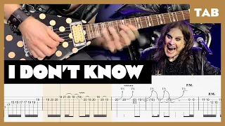 Ozzy Osbourne - I Don't Know - Guitar Tab | Lesson | Cover | Tutorial