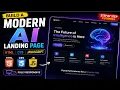 Create a Modern AI Landing Page HTML CSS JavaScript