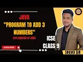 8 Java Tutorial Adding Three Numbers - Simple Easy Explanation