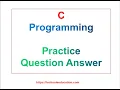 C Programming C Program Practice Hello World Program