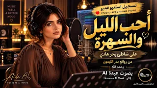 أحب الليل والسهرة   بصوت عيده       من روائع بدر الليمون   جلسة خليجية بالذكاء الاصطناعي دندنها