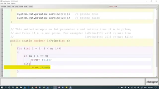 A More Efficient isPrime Method