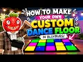 Tutorial How to make a custom dance floor in Roblox Bloxburg