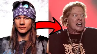 Axl Rose Transformation Through the Years 1976-2020 Evolution