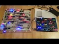 Ben Eater 8-bit computers breadboard and PCB doing multiplication