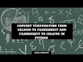 Convert Temperature from Celsius to Fahrenheit and Fahrenheit to Celsius in Python