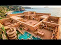 Lagu 200 Days Building an Open Air Clay House with Carved Rooms and Interiors on a Steep Sea Cliff