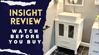 Eclife 24 Bathroom Vanity Sink Combo - White Stand Cabinet