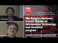 Rutgers Business School s Master of Information Technology and Analytics