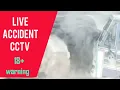Download Lagu live accident in railway crossing 18+ warning ⚠️