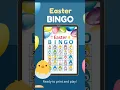 Printable Easter BINGO game