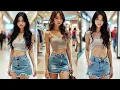 Lagu AI Art | 4k lookbook girl short skirt Jeans -  Mini Skirt Dreams | HONEY AI LOOKBOOK