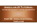 Angularjs partial templates