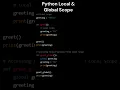 Python local global scope