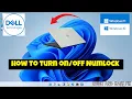 How to turn Numlock Dell Laptop Windows new