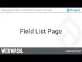 Managing Fields and Content Types 1 8 - Field List Page