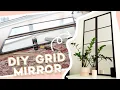 Easy DIY Windowpane Mirror for 35 Industrial Grid Mirror