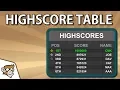 High Score Table with Saving and Loading Unity Tutorial for Beginners