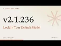 Claude Code 2 1 236 Lock In Your Default Model