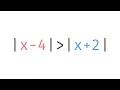 Two Ways to Solve an Absolute Inequality with Two Absolute Values Glass of Numbers