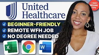 Beginner-Friendly Remote Job with United Healthcare Work From Home 2026