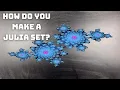 How do you make a Julia set an escape time algorithm in python