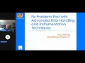 Fix Problems Fast with Advanced Error Handling and Instrumentation Techniques