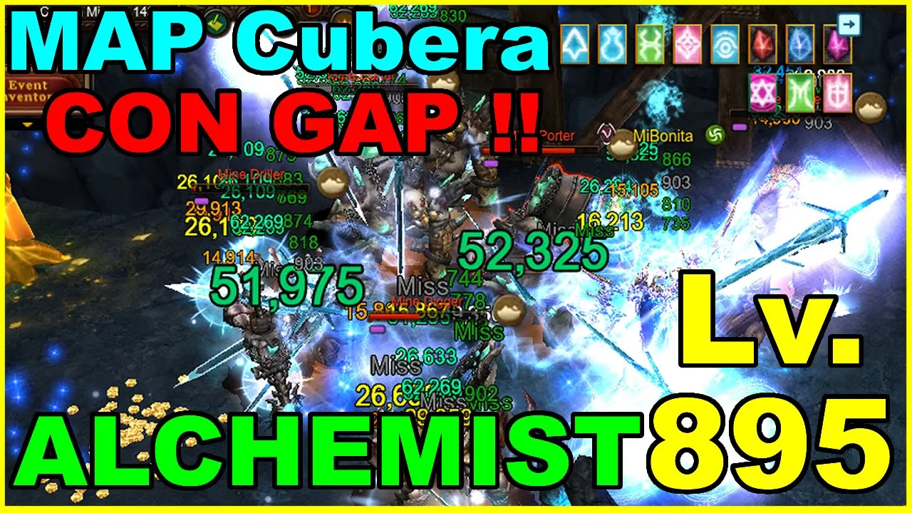 😱 Personaje Rotisimo Alchemist 895 Cubera Con Gap Mu Online