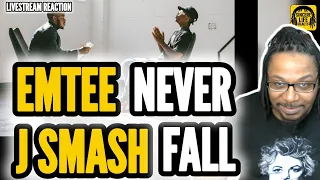 emtee x j smash never fall livestream reaction 