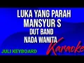 Download Lagu LUKA YANG PARAH -Mansyur S | karaoke nada wanita | lirik | dutband
