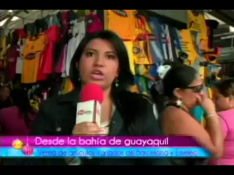 Desde la bahía de Guayaquil ventas de artículos de Barcelona y Emelec