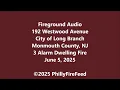 6-5-25 192 Westwood Ave Long Branch Monmouth Co NJ 3 Alarm Dwelling Fire