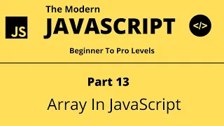 The Modern JavaScript Tutorial Part 13 Array In JavaScript Tech Quick Learner