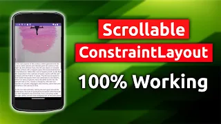 How to Make Scrollable ConstraintLayout UI Design Android Studio