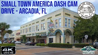 Small Town America Dash Cam Drive - Arcadia Florida