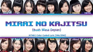 Download JKT48 - Mirai no Kajitsu [Buah Masa Depan] (Color Coded Lyrics/Lirik INA/ENG) MP3