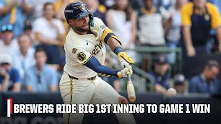 Brewers score 6 runs in 1st inning to take Game 1 vs Cubs ESPN MLB
