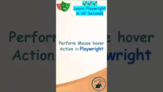Playwright With TypeScript Perform Mouse Hover action in Playwright