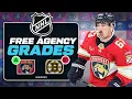 2025 NHL Free Agency Grading the BIGGEST moves from 6 teams Panthers Bruins MORE