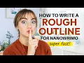 THE SIMPLEST WAY TO OUTLINE YOUR NOVEL (pantser-friendly!)