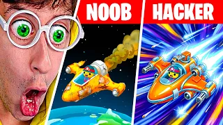 Nave NOOB vs PRO vs HACKER 🔥🚀!! (vehículo secreto 💎) - Wobbly Life #493