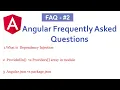 Dependency Injection in angular services in angular Angular json vs package json Angular tutorials