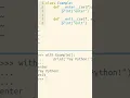 A very simple context manager example