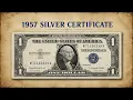 These 1 Bills Stayed Together for 60 Years 1957 Silver Certificates