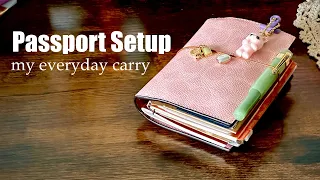 How I Set Up my Pocket Notebook Coach Passport Case Wallet