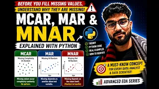Advanced EDA MCAR vs MAR vs MNAR in Python Missing Data Analysis with Real Examples
