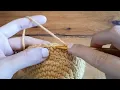 How to Crochet the Waistcoat Stitch Knit Stitch in a Round