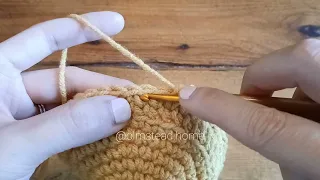 How to Crochet the Waistcoat Stitch Knit Stitch in a Round